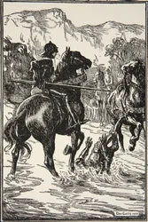 Slog ham sådan et slag, illustration fra 